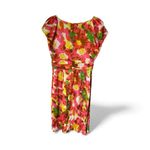 Anthropologie Anthro Beth Bowley Silk Colorful Midi A-line size 6 Flirty Photo 1