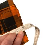 Bonnie COLLECTIF London Pumpkin Check plaid Cigarette Halloween Trousers pants Orange Size 2 Photo 8