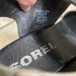 Sorel Wedge Espadrille Platform Sandals Women Size 8 Black Tan Slingback Photo 3