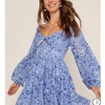 Francesca's  Francesca’s Bow Front Floral Tiered Mini Dress Photo 0