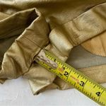 Revolve DIVINE HERITAGE Faux Leather Proper Cuffed Shorts in Gold Size S Photo 5