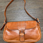 Etienne Aigner Genuine Leather Shoulder Bag Triple Compartments Buckle snap flat Photo 0