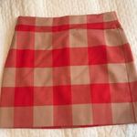 J.Crew Red Plaid Mini Skirt  Photo 0