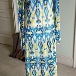 INC International Concepts Sheer Coverup with Silver Sequin Detail Blue Photo 0