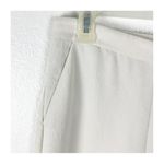 Aritzia WILFRED Cream Wide Leg High Rise Cropped Crepe Pants, Size 0 Photo 6