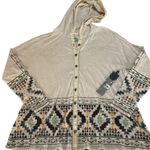 NWT Double D Ranch Saddle Pad Hooded Embroidered Long Sleeve Western Top Large Photo 2