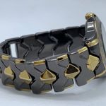 Kish Womens Crystal Watch brown gold Tone 32mm Case Bracelet Size 6.5” runs Photo 4