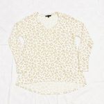 Gibson NWOT Cheetah Print High Low Long Sleeve V-neck Top Photo 0