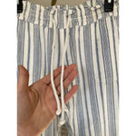 Roxy  Wide Leg Linen Lounge Pants Drawstring Resort Vaca Beach Natural Fiber Boho Photo 7