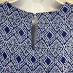 ZARA Blue Geometric Long Sleeve Romper Photo 2