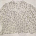 Karlie  Womens Lace Cotton Floral Flowy Oversized Top Size Medium Photo 0