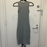 Banana Republic Petite Midi Ribbed Tank Sweater Dress in Gray Photo 3
