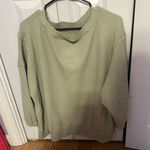 Aerie Green  Sweater Oversized Crewneck Photo 0