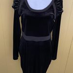 BCBGeneration women L scoopneck Longsleeve velvet dress w/ruched shoulder black Photo 0