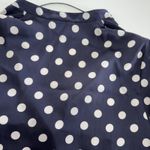 ZARA  Woman Shirt Womens XS Blue White Polka Dot Long Sleeve‎ Blouse Tunic Top Photo 9