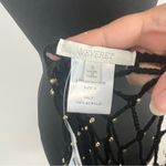 Vervet Beaded Open Stitch Sweater black with gold beads size Small new Photo 4