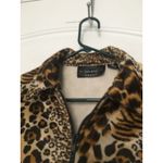 Vtg Selene Sport Women's Juniors Leopard Print Soft Fleece Zip Jacket Size M Size M Photo 6