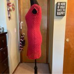 Free People  dark pink crochet short sleeve mini dress size XS Photo 3