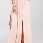Forever 21 Pleated Pink Maxi Skirt Size M Photo 0