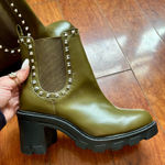 BCBGeneration Olive/Dark Green Booties Photo 0