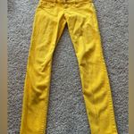 Abercrombie & Fitch Low Waisted Yellow Skinny Jeans Photo 1