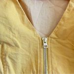 Diane Von Furstenberg  Sleeveless A-Line Zip Belted Denim Dress in Yellow Size 4 Photo 8