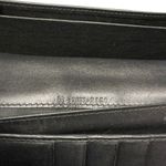Gucci  GG Black Leather and Canvas Long Wallet Photo 10