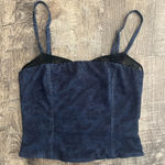 Edikted  Amal Navy Blue Corset Top NWOT Photo 0