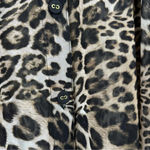 SEA LEVEL Wildside Mesh Beach Coverup Caftan Shirt Animal Print Size S NWT Black Photo 4