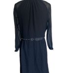 Altuzarra Altuzara Tie Neck Midi Length Dress in black Photo 4