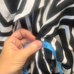 VINTAGE Damee New York Jacket Black White Geometric Print women's Size XL Photo 10