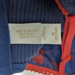 Victoria's Secret Vintage  Country Floral Embroidered Ribbed Bustier Bra Crop Top Photo 2