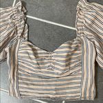 Saylor smocked striped top size XS Photo 2