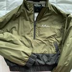 Hollister Green Cropped Windbreaker Photo 0