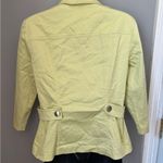 Dressbarn Pastel Yellow Blazer with Button Accents Green Size 10 Photo 1