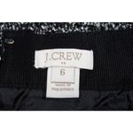 J.Crew Women's  B7171 Black Silver White Gray Metallic Tweed Pencil Skirt Size 6 Photo 2