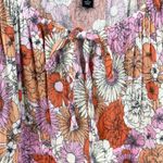 Torrid Babydoll Crinkle Top Womens Size 4X Floral Gauzy Milkmaid Boho Cottage Photo 2