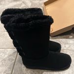 Sugar Panthea Microsuede Faux Fur Shearling Boots in Black Size 6 New in Box Photo 4