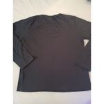 Carolyn Taylor  Womens Black Long Sleeve Cardinal Embroidered Top Size L Winter Photo 7