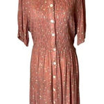 Piccalino Petites Vintage Pink Floral Print Lace Collar Tie Waist Maxi Dress 10 Photo 0