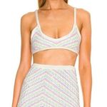 For Love & Lemons Corinna Bralette Knit Crochet Festival Colorful Top Size Small Photo 0