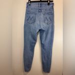 Mother Denim The Seamed Swooner Hover Blowing Kisses Blue Skinny Jeans Size 27 Photo 4