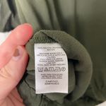 Loft NWOT  women’s dark green flare‎ 1/2 sleeve elastic hem relaxed button blouse Photo 3