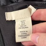 H&M  Satin Black Puff Long Sleeve Ruched Gathered Boatneck Party top Size S Photo 8