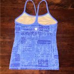 Lululemon Blue Swirl Manifesto Power Y Tank Top Photo 2