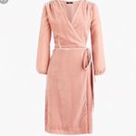 J.Crew  Blush Pink Classic Wrap Dress Photo 2