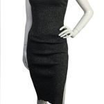 Metallic Cutout Side Slit Dress M Size M Photo 3