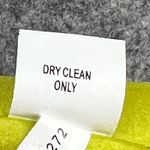 Kay Unger Y2K Dress 14 Chartreuse Yellow Strapless Silk Floral Pleated Cocktail Photo 12