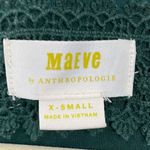 Maeve Anthropologie Malta Dress Size XS Green Mini Faux Wrap Belted Tie Photo 4