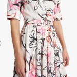 Badgley Mischka NWOT  Vaca‎ cocktail floral print shirt midi dress Photo 2